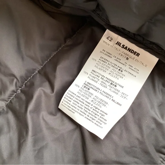 Jil Sander black down cropped puffer jacket - Picture 6 of 11